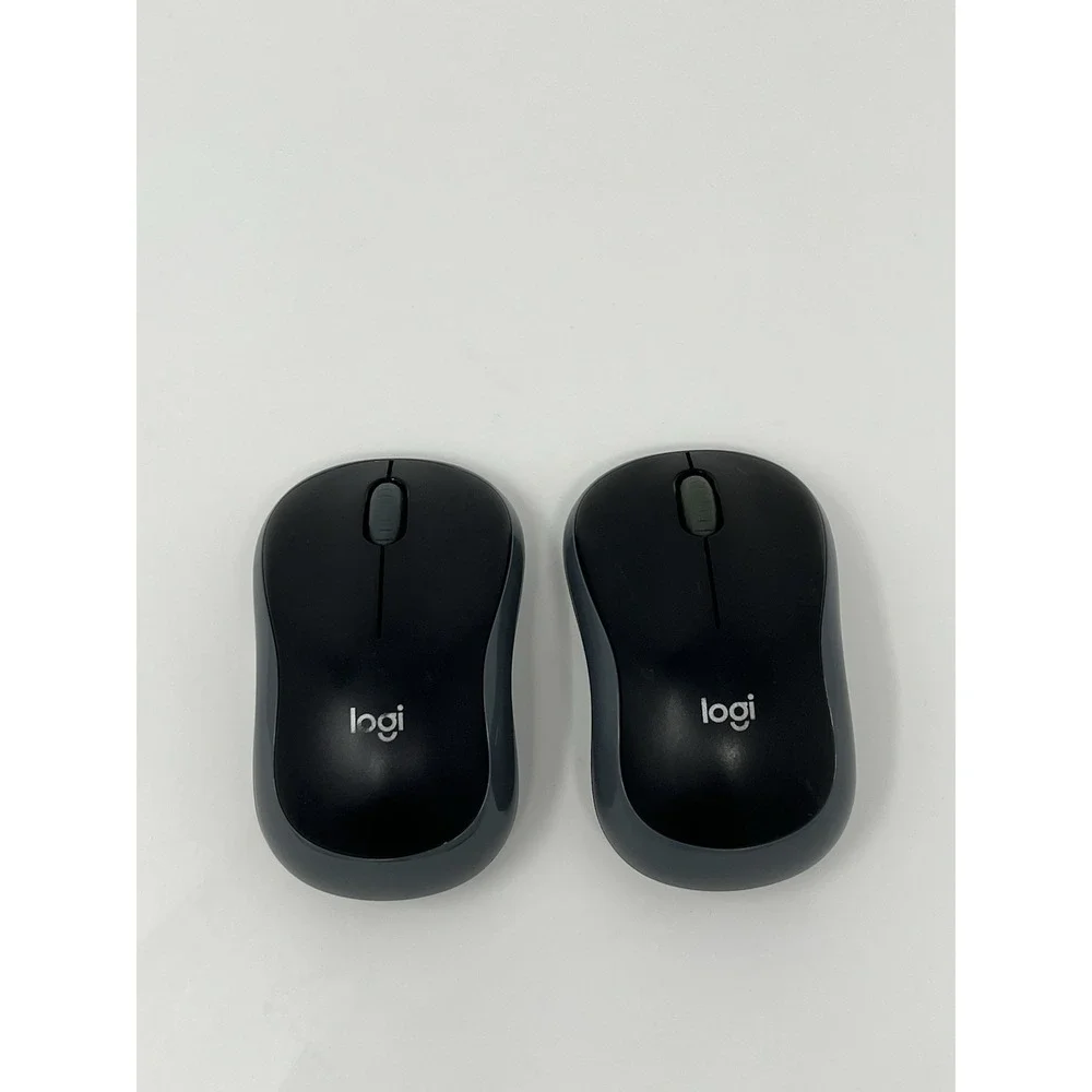 LOT OF 2 LOGITECH M185 WIRELESS MOUSE 2.4 GHZ OPTICAL P/N 810-005232 W/ DONGLE